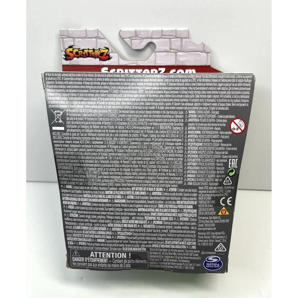 Scritterz Battyz Interactive Pet Creature Touch & Sound Reactive SpinMaster NIP